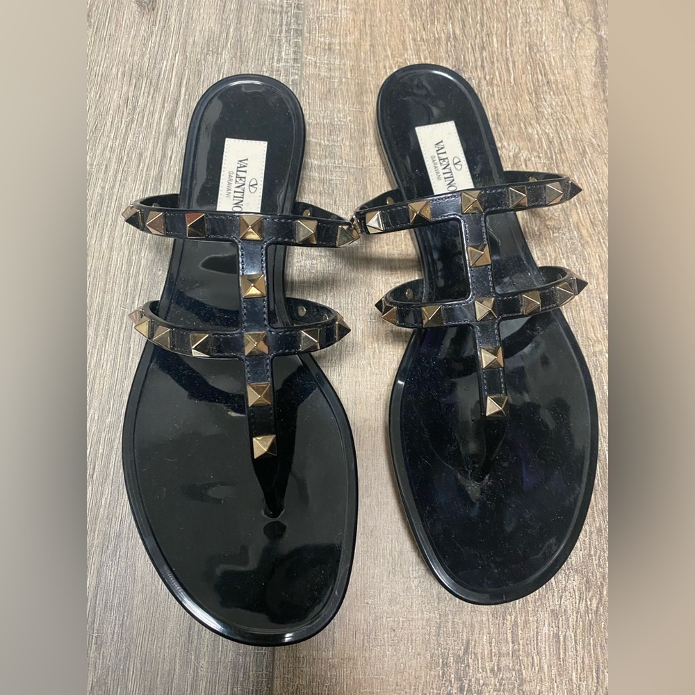 Valentino Rockstud jelly sandals size 38
